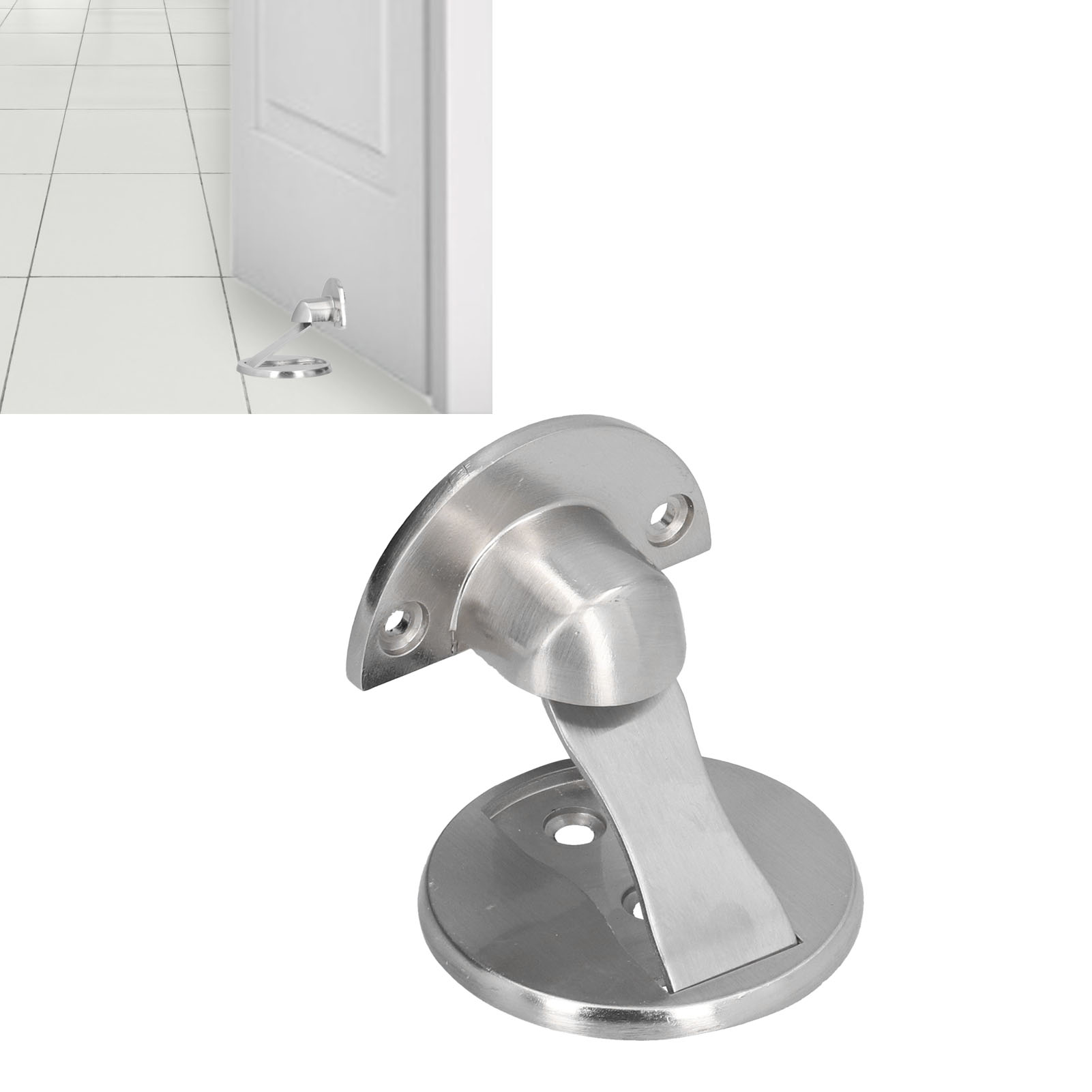 Unsichtbarer Türstopper Aus Edelstahl, Kein Bohren Erforderlich, Mit Magnetischem Klebeverschluss, Kollisionssicherer Türstopper, Starker Magnetischer Türstopper.