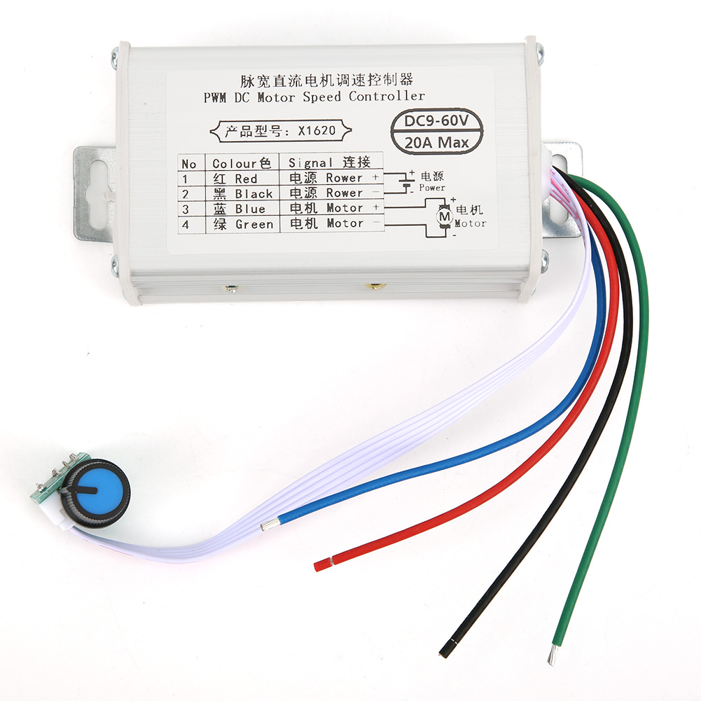 Pwm-drehzahlregler Für 9-60v Gleichstrommotoren, 10a/20a/30a, 20a