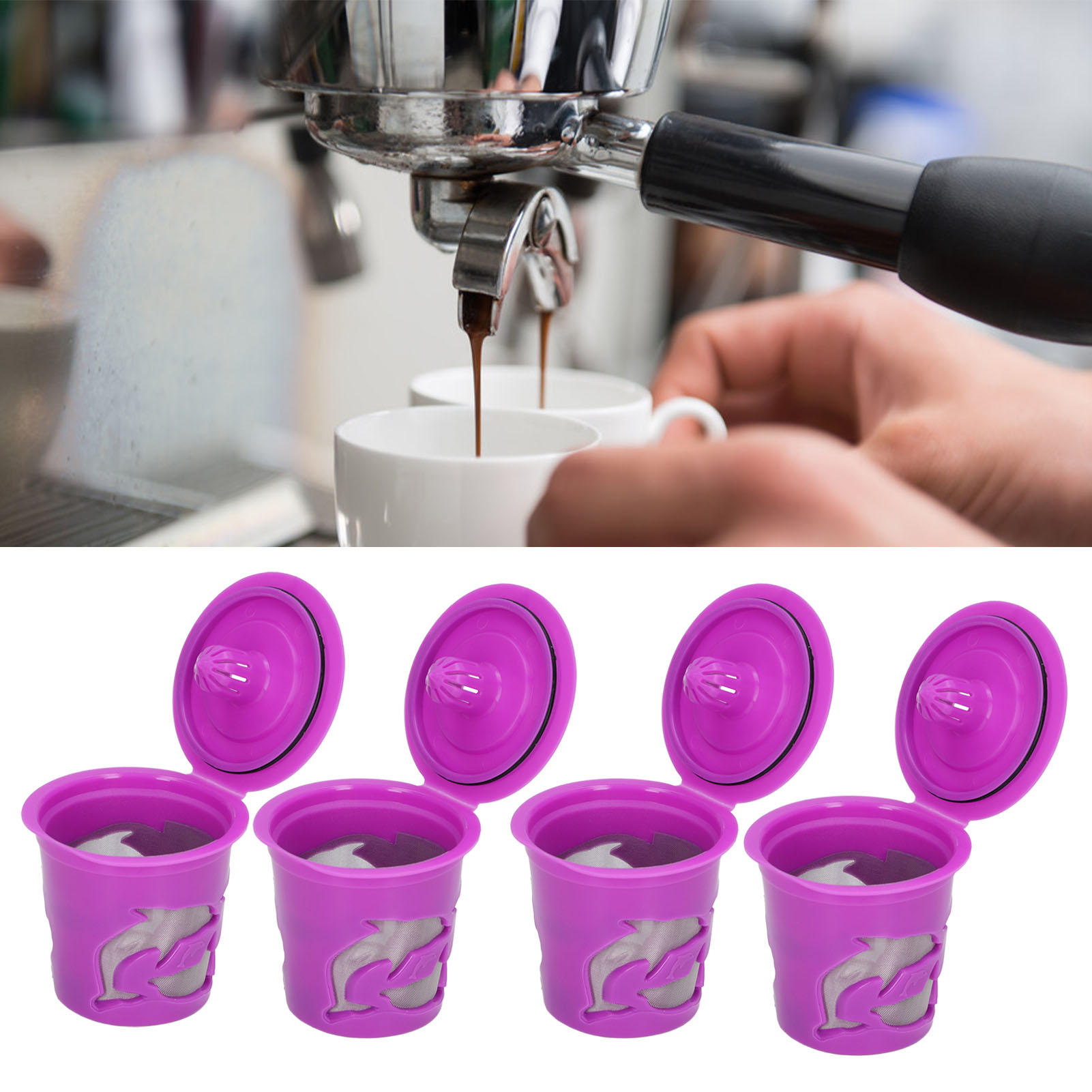 Wiederverwendbarer Kaffeefilter Für Nachfüllbare Kapseln Mit Kapselbox Und Tassenzubehör
