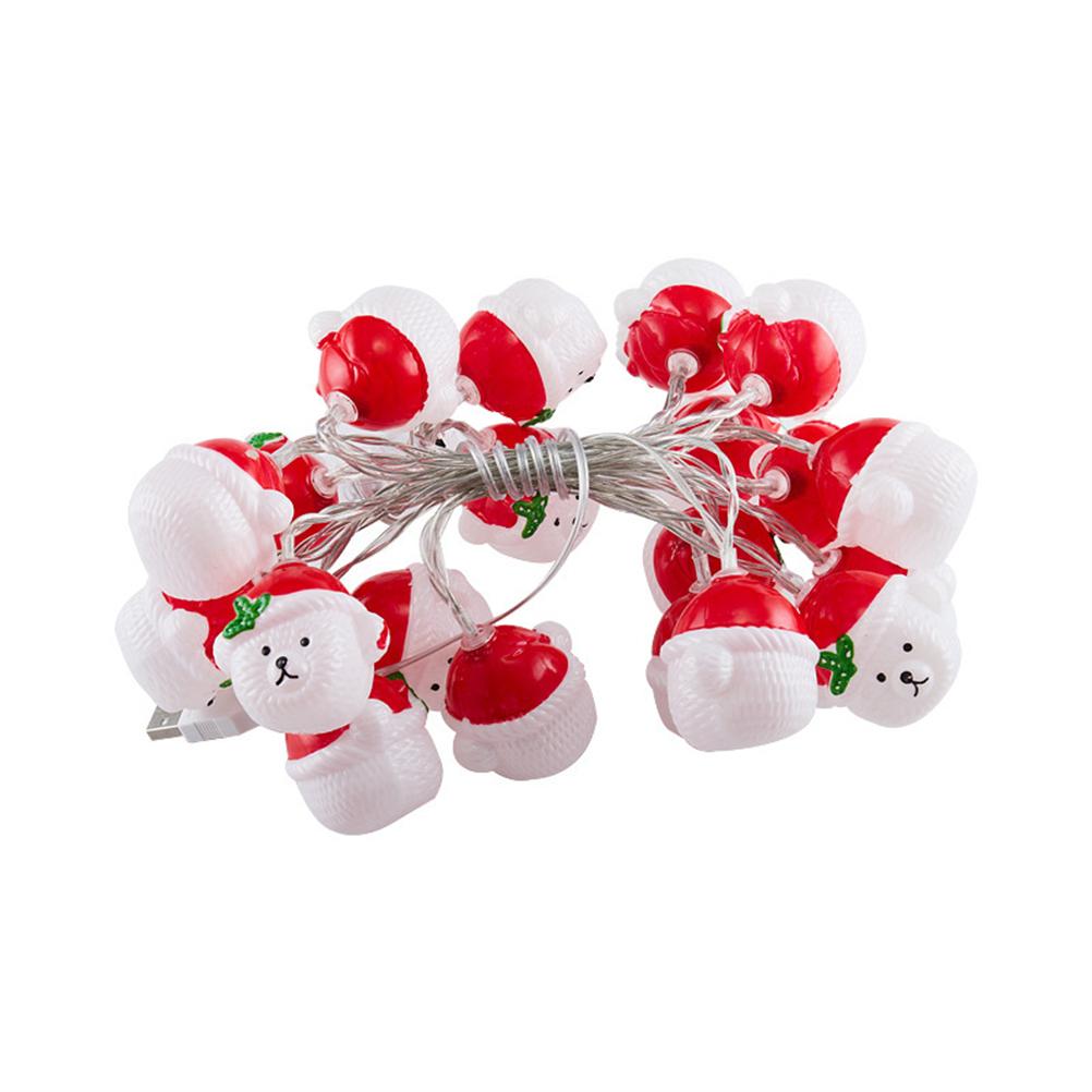 Led-weihnachtsbär-lichterkette, Weihnachtsdekoration, 3 M X 20 Cm – 3 Batterien Enthalten