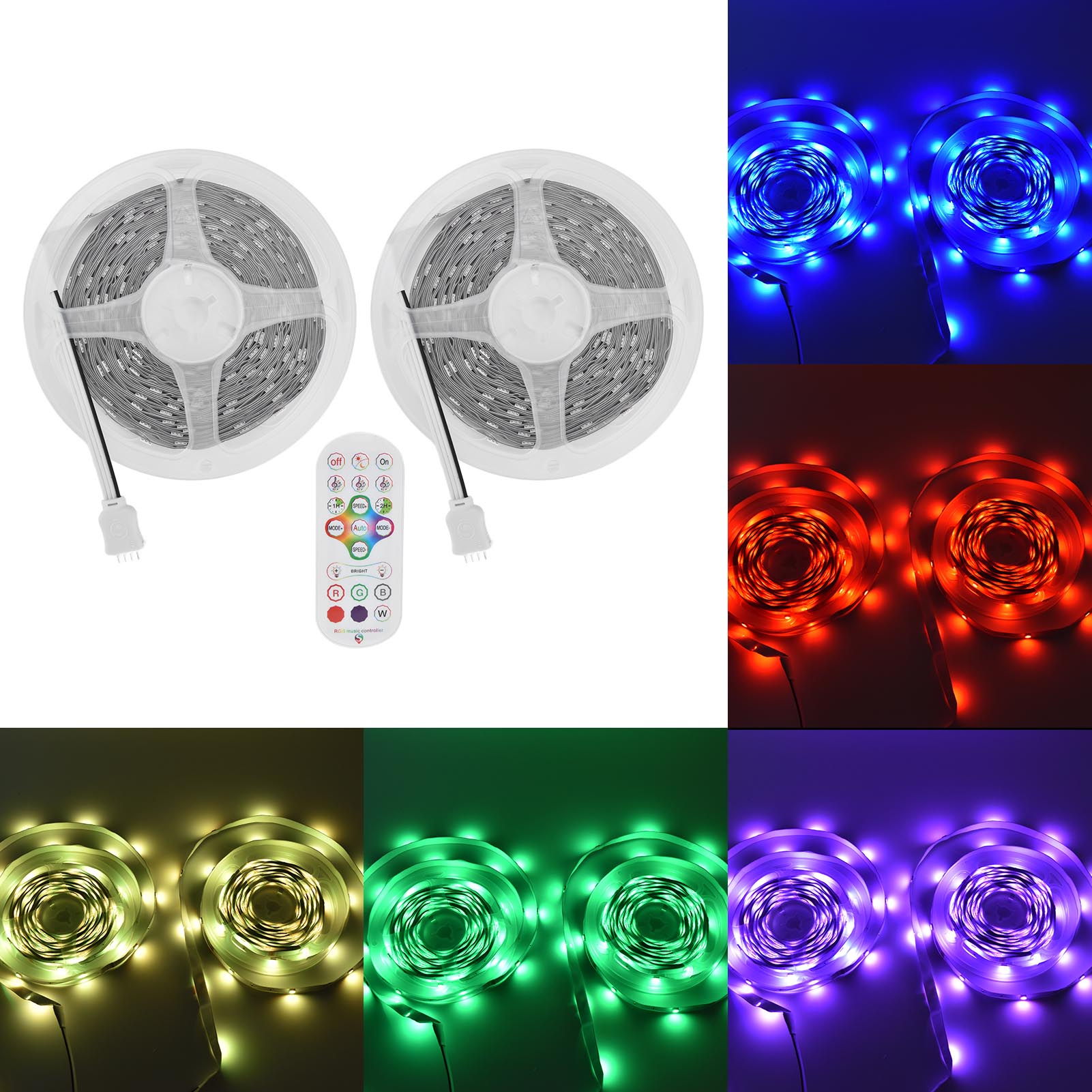 Rgb-led-streifenleuchte Mit Bluetooth 5050 Und App-steuerung, Rgb-streifenleuchten-set