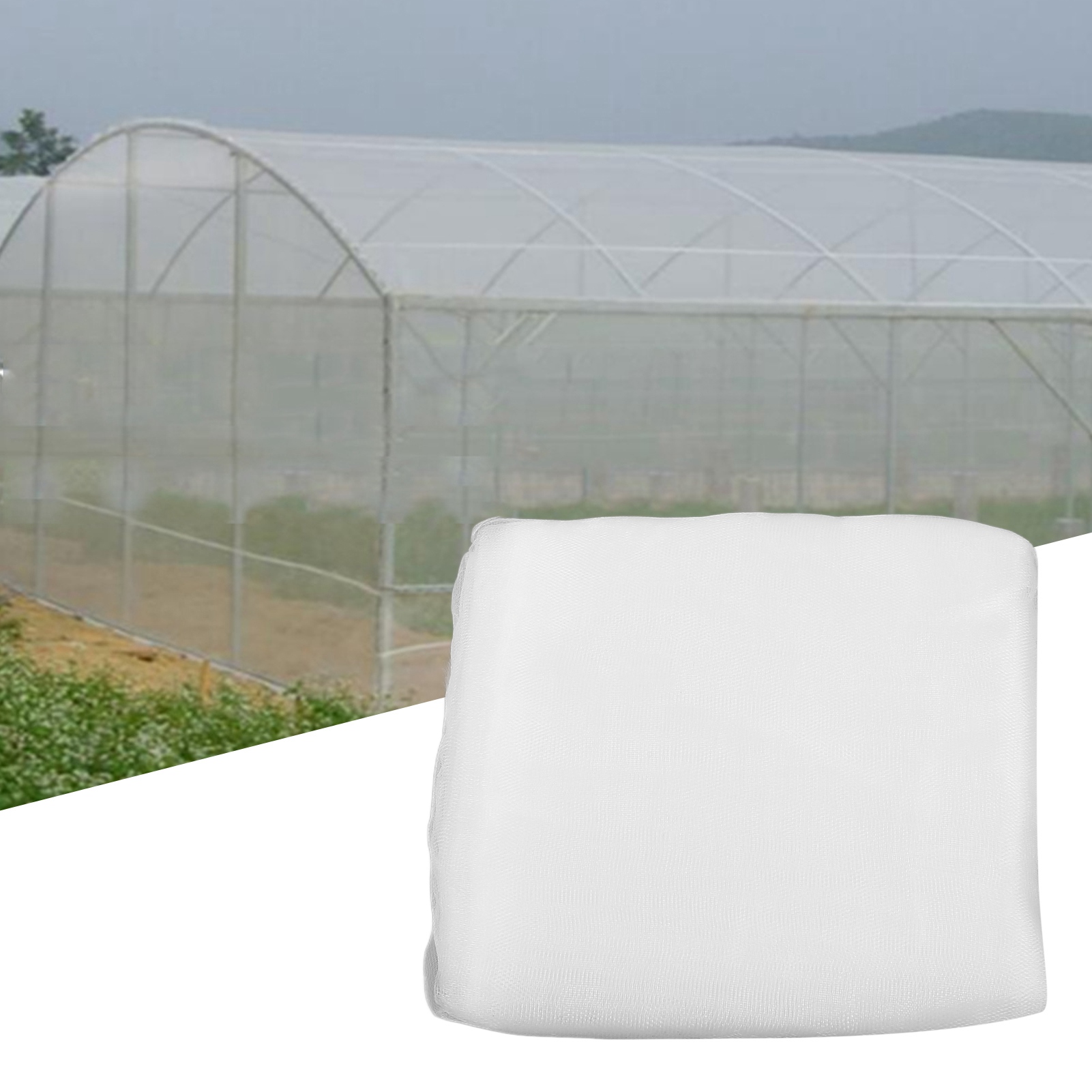 Hochleistungs-insektenschutznetz Mit 60-mm-maschenweite Für Obstbäume, Gewächshäuser Und Gemüse Insektenschutznetz Für Die Landwirtschaft Feinmaschiges Netz 2 X 10 M