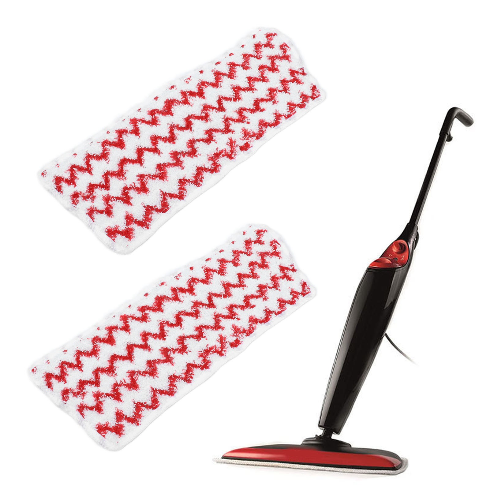 Set Mit 2 Dampfmoppköpfen, Kompatibel Mit Dem Vileda Steam Xxl, Inklusive Mikrofaser-reinigungstuch.