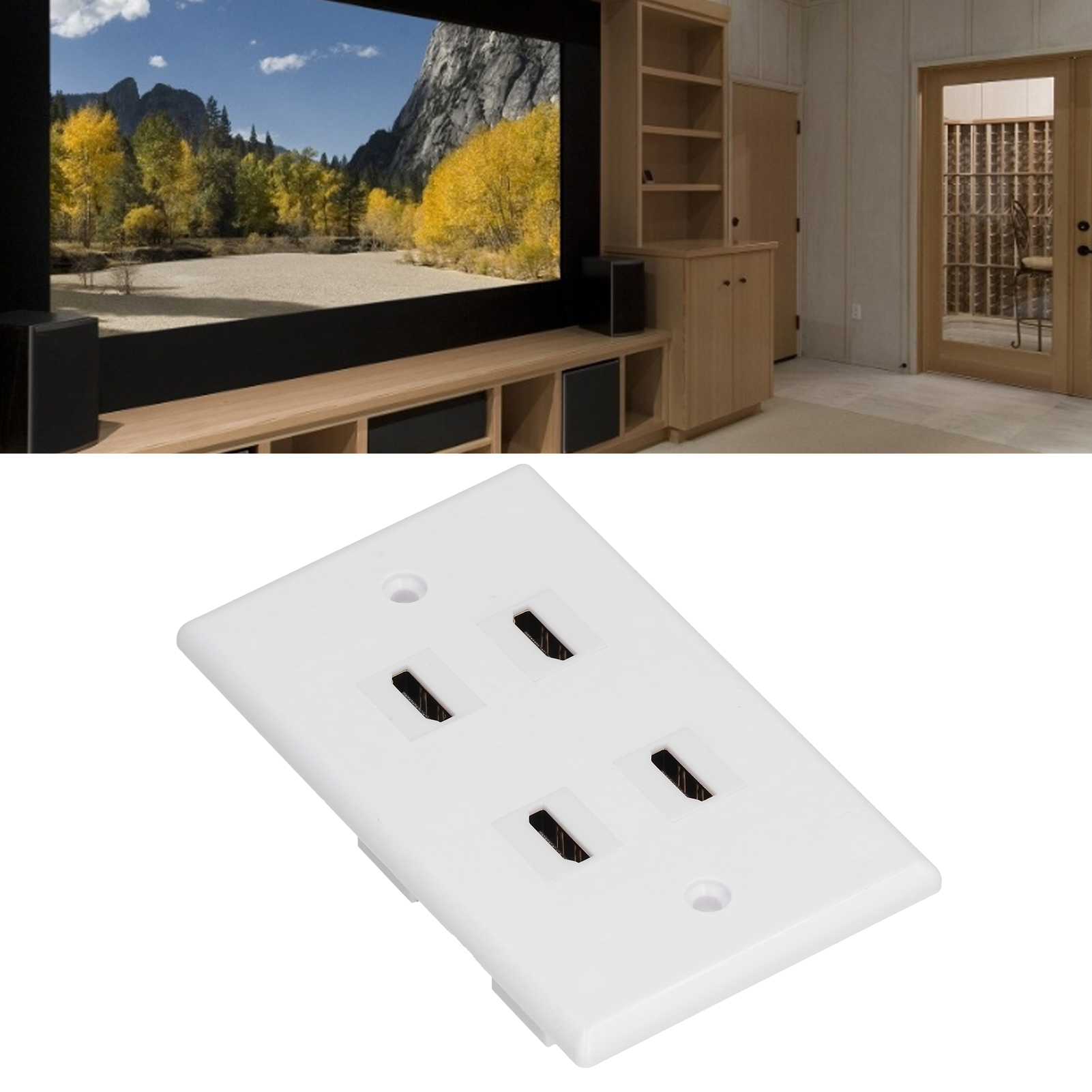 4-hdmi-wandsteckdosenleiste, Hd-hdmi-kombianschlussleiste, 4-hdmi-modul-kombianschlussleiste