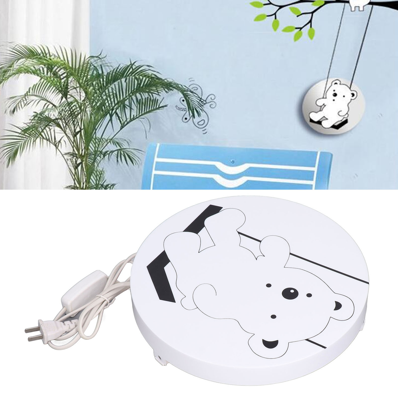 Hängende Bären-wandleuchte – Kreativer Wandaufkleber – Led-wandlampe – Trendige Und Kreative Innenbeleuchtung – Nachtlicht Fürs Schlafzimmer