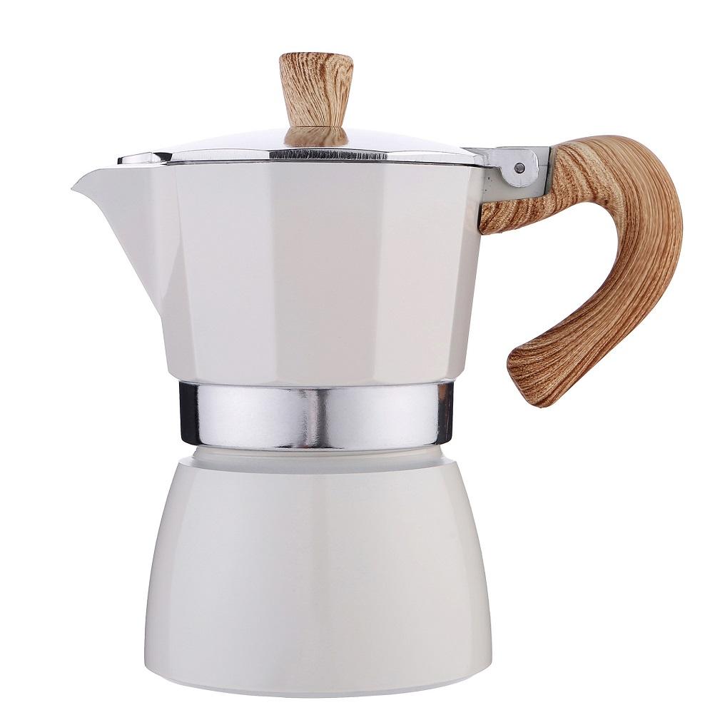Tragbarer Kaltbrüh-kaffeebereiter Im Mokka-stil Mit Schonender Brühmethode Und Filterfunktion, Weiß, 150 Ml