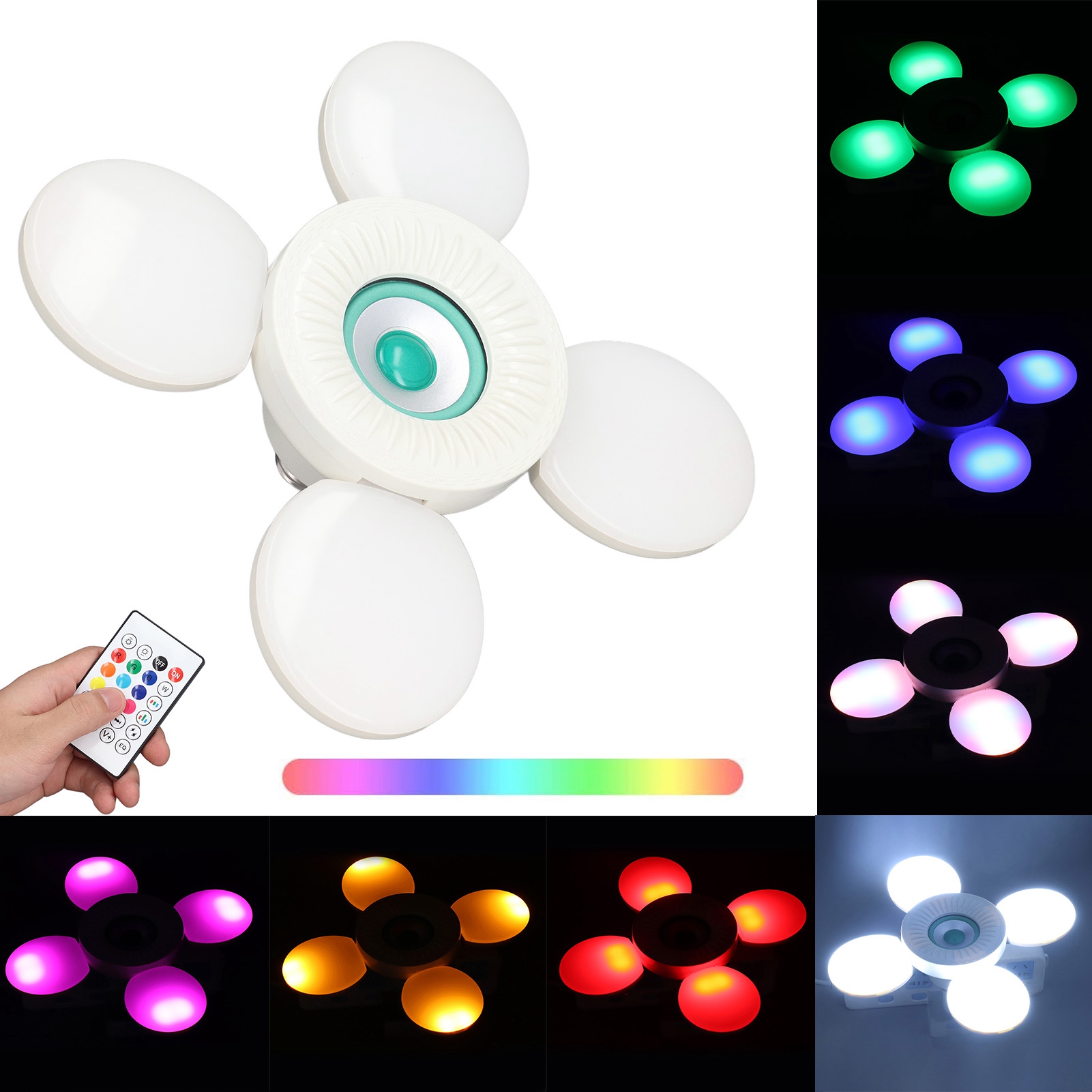 Led-lampe Mit Bluetooth-lautsprecher, Rgb-farbwechsel-partylampe, 36 W/e27, Farbfernbedienung