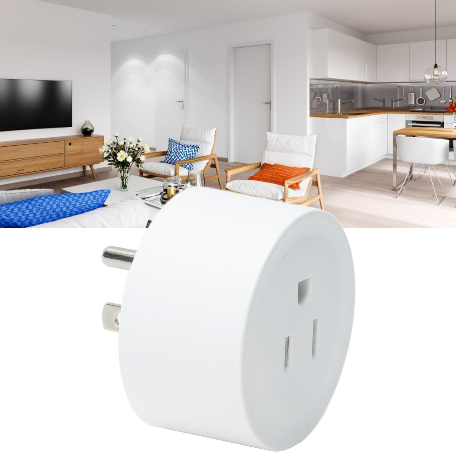 Mini-smart-stecker Für Haushaltsgeräte, Intelligenter Wlan-stecker, Fernsteuerung Per Mobil-app, Us-standard 100–240 V