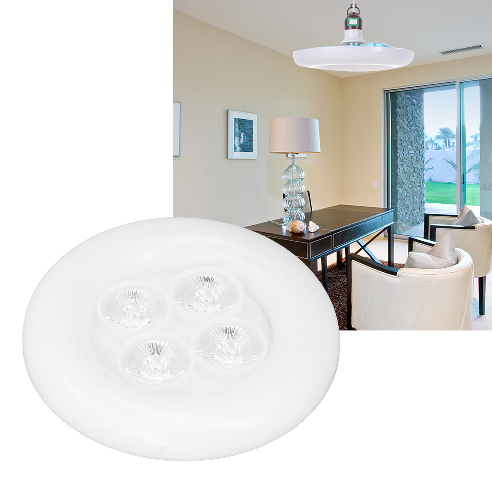 Energiesparender E27/38w Rgb Led-ufo-strahler, Garagenleuchte, Ambientebeleuchtung Für Indoor-partys
