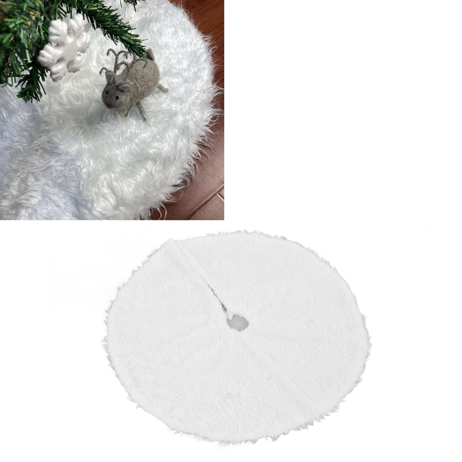 Weihnachtsbaumdecke, Mit Fleece Gefütterte Weihnachtsbaumdecke, Weihnachtsbaumdecke Für Langes Haar