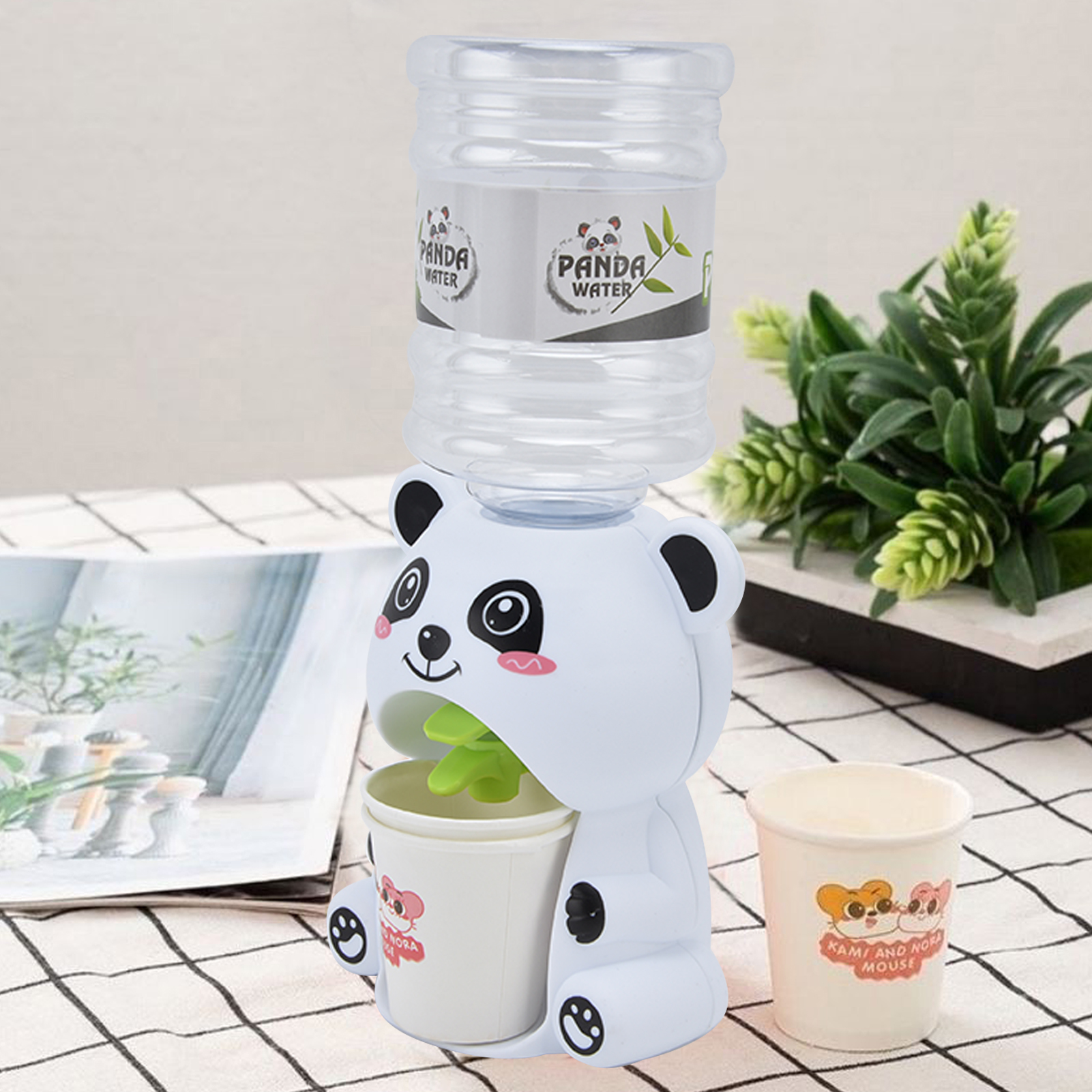 Miniatur-wasserspender/entenspielzeug Für Kinder, Ideal Zum Spielen Oder Kochen. Auch In Größerer Ausführung Erhältlich. Niedliches Panda-design.