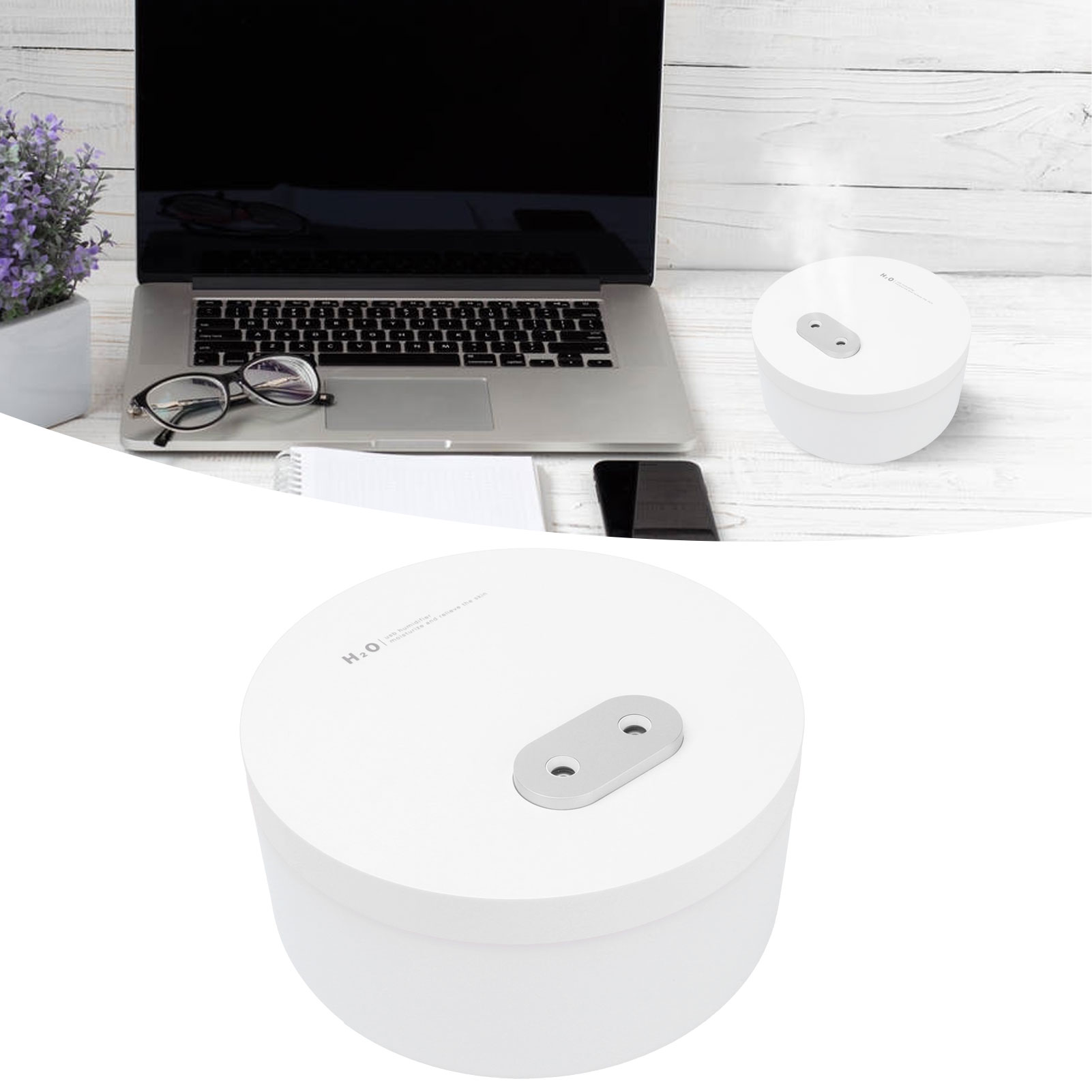 Wiederaufladbarer Usb-luftbefeuchter Mit Zwei Sprühdüsen, Mini-luftbefeuchter Für Klimaanlagen Mit Großem 1000-ml-behälter, Wiederaufladbar, Für Zuhause Oder Büro, Leiser Und Kreativer Zerstäuber, Aro