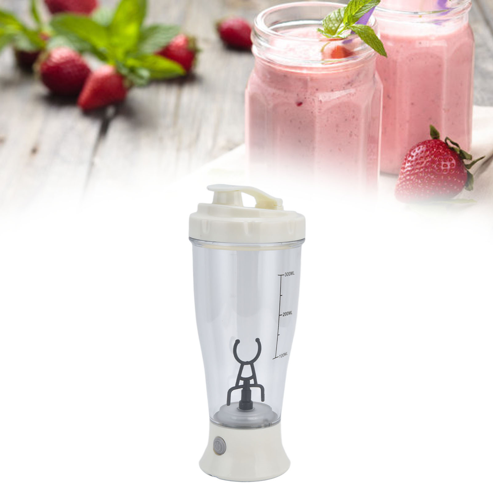 Elektrischer Kaffee-milchshake-mixbecher, Einfaches Geschenk, Weihnachtsgeschenk, Elektrischer Mixbecher, Weiße Milch