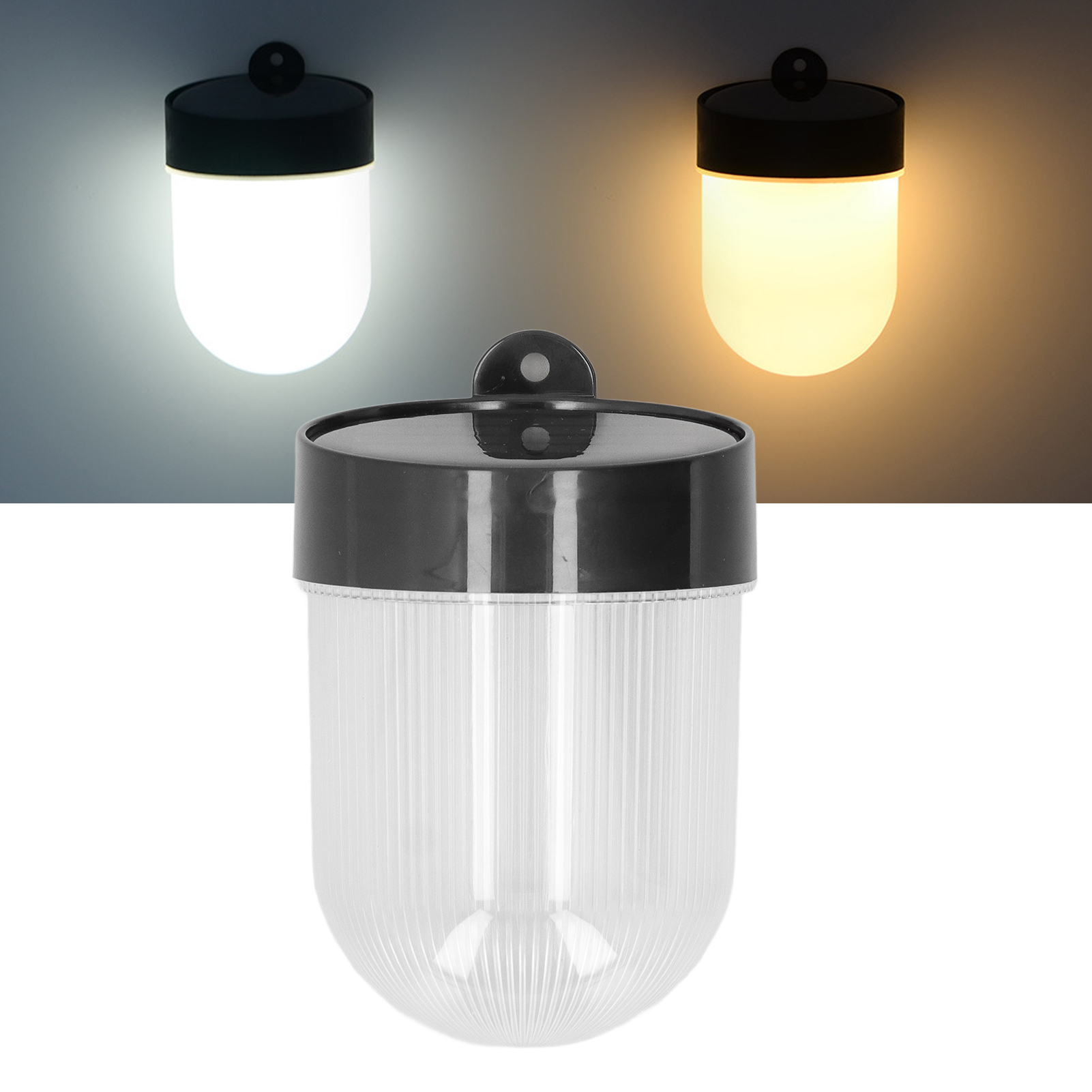 Solar-wandleuchte, Led-zaunleuchte, Wasserdichte Außenwandleuchte Mit Zwei Farbtemperaturen
