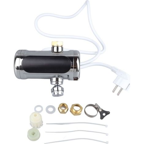 Elektrischer Warmwasserhahn, Wasserdichter Ipx4-warmwasserbereiterhahn, Eu-stecker 220-240v