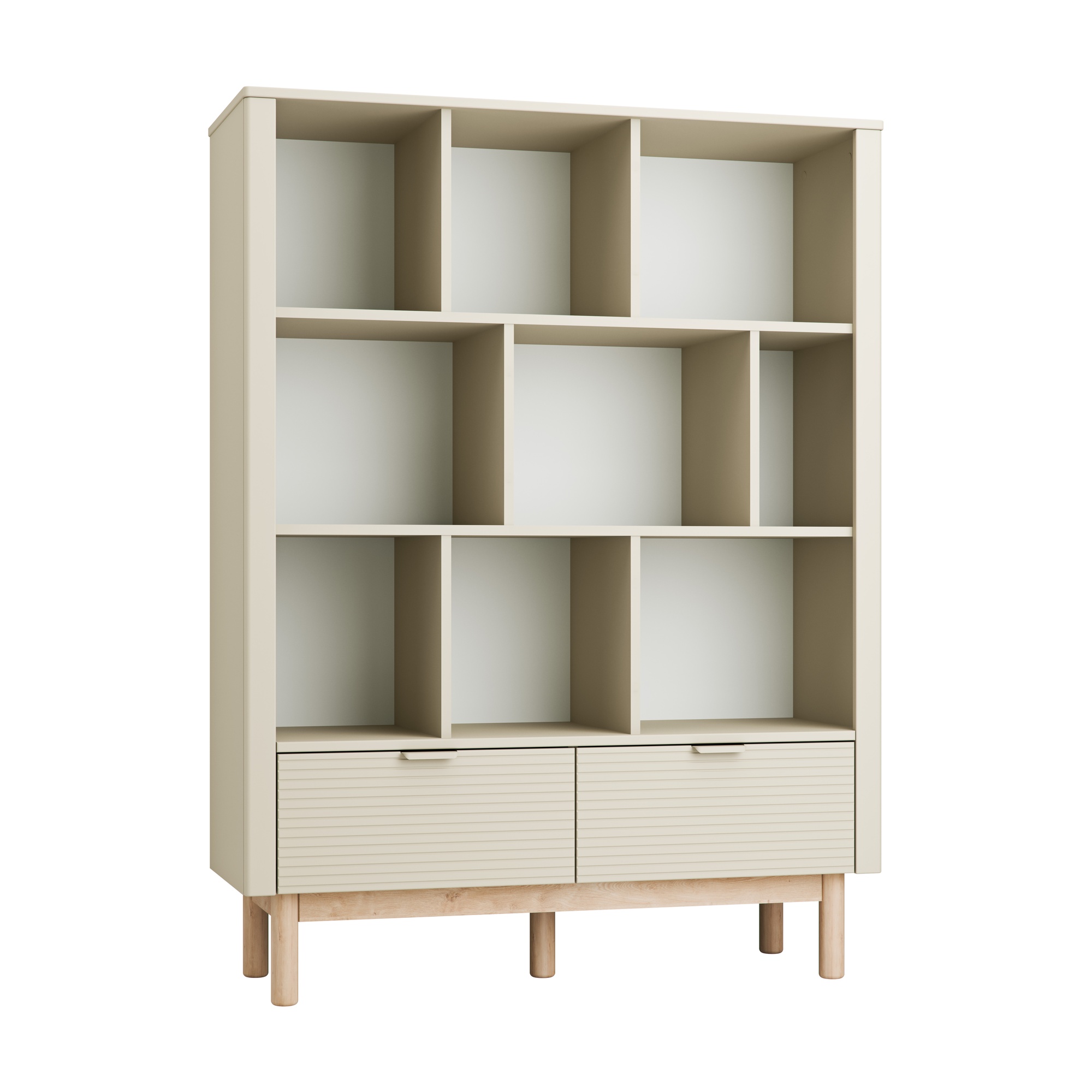 Kinderregal 120 × 42 × 160 Cm Mit Schublade – Miloo