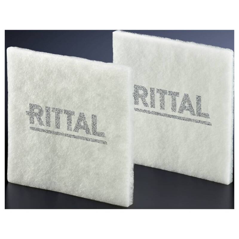 [neuwertig] B-ware Rittal Ersatz-filtermatte Chemiefaser Sk 3322.700 120x120mm 5 Stück Weiß