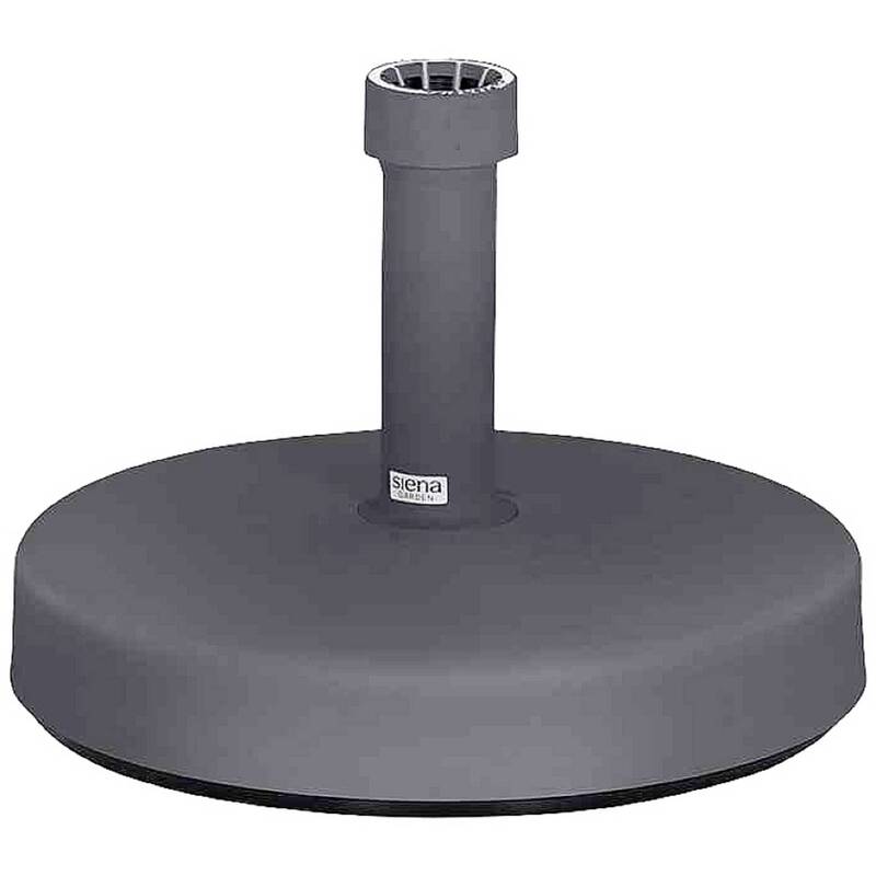 [neuwertig] B-ware Siena Garden Schirmständer Füllfuß 25kg Anthrazit Mit Supergrip-überwurfmutter