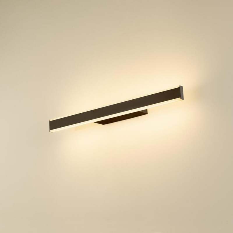 [neuwertig] B-ware Slv Wandleuchte Lampe One Linear Led Dimmbar Schwarz Cct 52cm 1000lumen Ip44