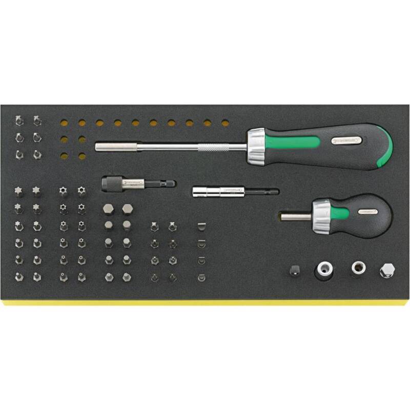 [neuwertig] B-ware Stahlwille Bit Ratschen-sschraubendreher-satz 60-teilig Tcs 4008/8/52 Set