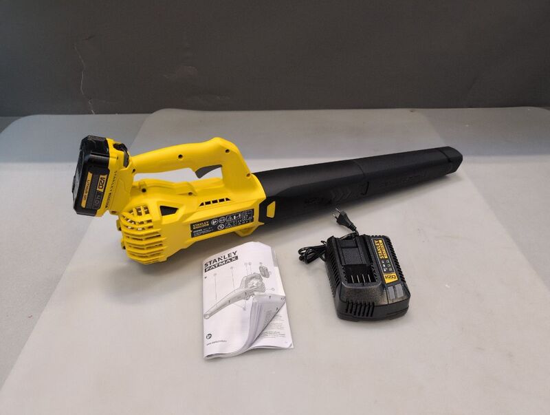 [neuwertig] B-ware Stanley Akku-gebläse Sfmcbl714m1-qw 20v Laubgebläse 145km/h 5,7m³/min Inkl. Akku