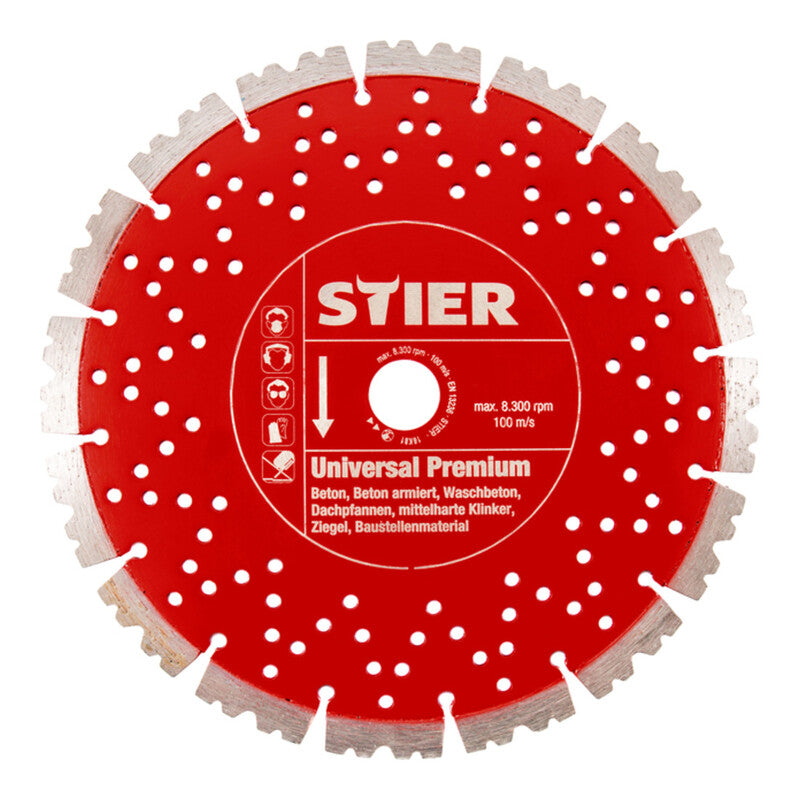 [neuwertig] B-ware Stier Diamanttrennscheibe Universal Ø400mm Beton Trennscheibe 12mm 4700u/min