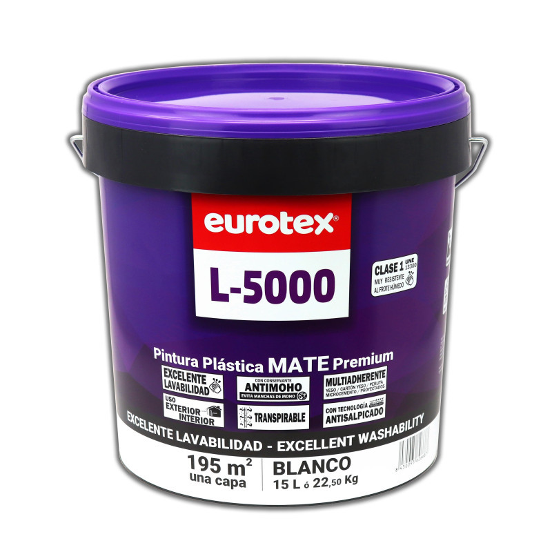 Mattweiße Kunststofffarbe 15 L Oder 22,5 Kg L5000 Anti-schimmel-farbe Für Den Innen- Und Außenbereich