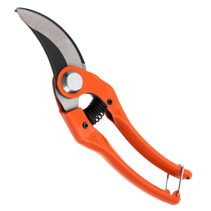 Manuelle Gartenschere Mit Gebogener Klinge, 230 Mm Kohlenstoffstahl 15 Mm Schnittdurchmesser Gartenschere Zum Schneiden