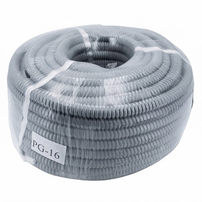 Flexibles Stahlrohr Mit Pvc-ummantelung, 17,5 Mm Innendurchmesser / 22,5 Mm Außendurchmesser, 50 M Länge Elektroinstallationsr