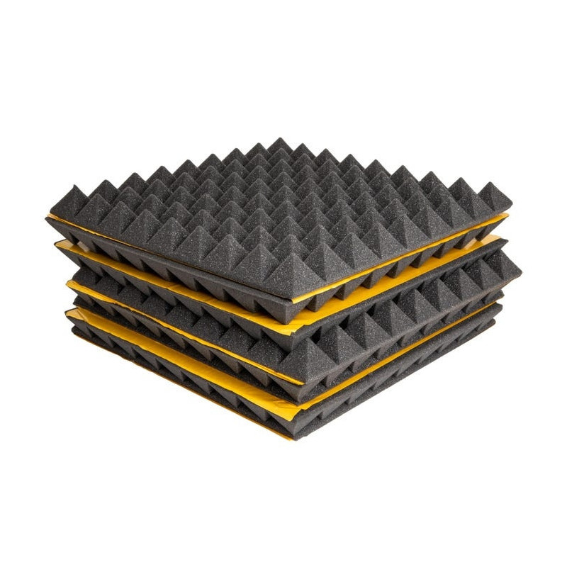 Akustikpaneel Aus Polyurethan, 45 X 45 Cm Plattengröße: 6,48 M² Schallabsorbierender Schaumstoff Selbstklebendes Paneel