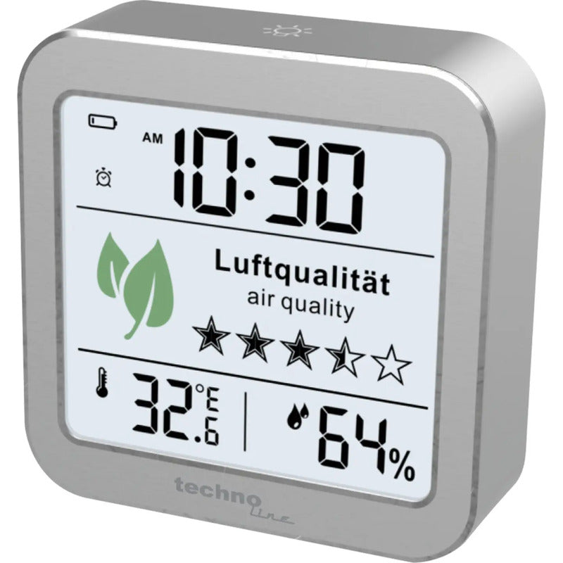 [neuwertig] B-ware Techno Line Wl1020 Co2-anzeige Co2-messgerät Wetterstation Thermometer Anzeige