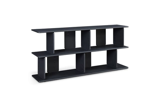 Standregal Gäljami 160x35x74 Cm Schwarz [en.casa]