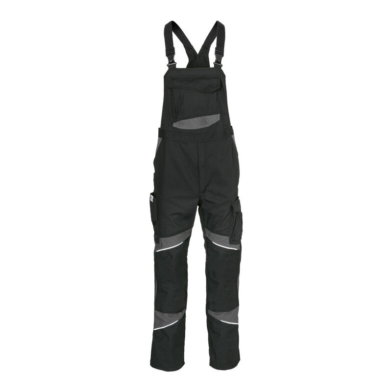 [neuwertig] B-ware Kübler Workwear Latzhose Activiq Herren Schwarz/anthrazit Größe 54 Baumwolle