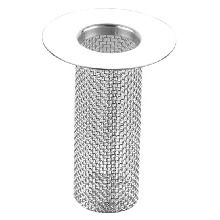 Multifunktionaler Edelstahl-siebkorb Mit Verstopfungsschutz – Geeignet Für Küchen- Und Badezimmerspülen (abmessungen: 5,5 X 5,5 X 8 Cm, 1 Stück Pro Packung)