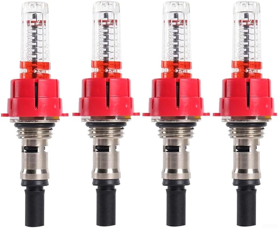Durchflussmesser Für Fußbodenheizungsverteiler - Präzisionsregler Für Thermische Regelgeräte (1/2 X 4 Stück)
