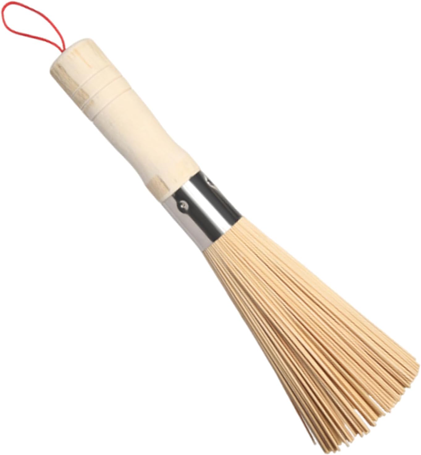 Holzbürste Zur Reinigung Von Woks, Mit Aufhängering Zum Schutz Von Küchenutensilien Vor Kratzern, Auch Geeignet Zur Pflege Von Gusseisenpfannen.