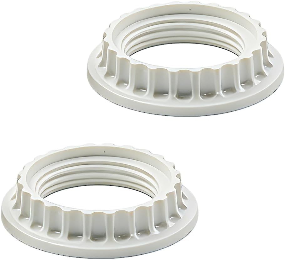 Zwei Lampenschirm-halteringe – Einheitliche Größe (ca. 35 Mm) Weiße Gewinde-halteringe/adapterringe Für E26 Pendellampenfassungen.