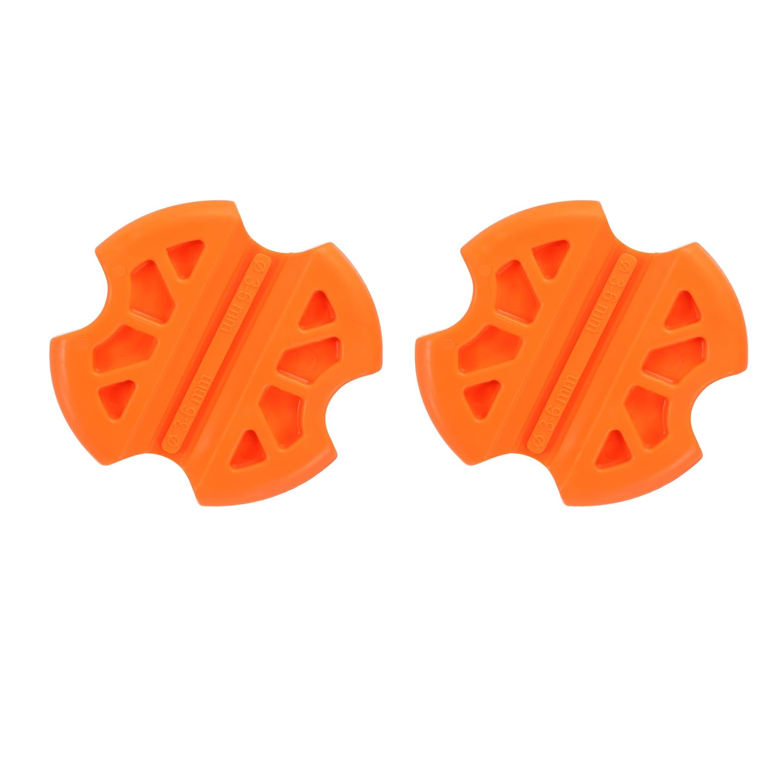 Set Mit 2 Hochfesten Kabelziehzangen – Zugwerkzeuge Aus Stahl Für 3 Bis 6 Mm Kabel (orange)