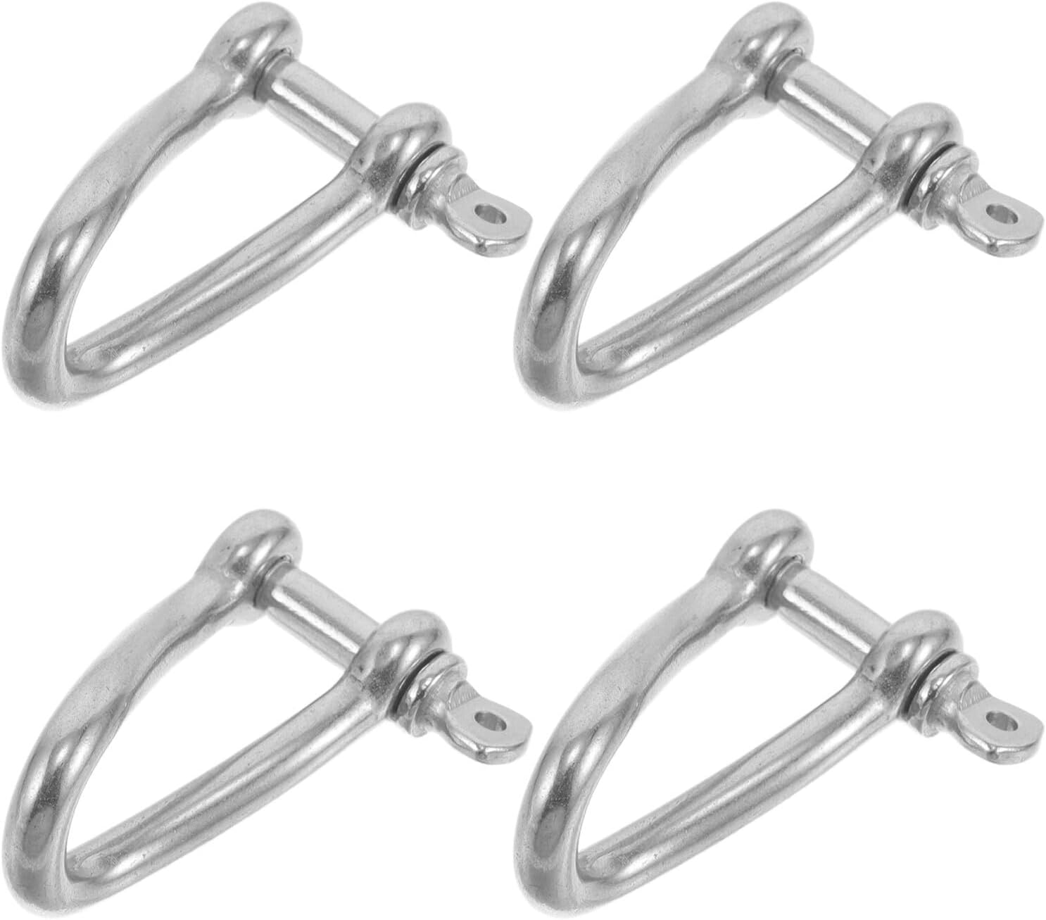 4-mm-drehmomentschäkel Aus Edelstahl (4er-pack) – Marine-taugliche, Anschraubbare Bolzenschäkel – Hochleistungszubehör