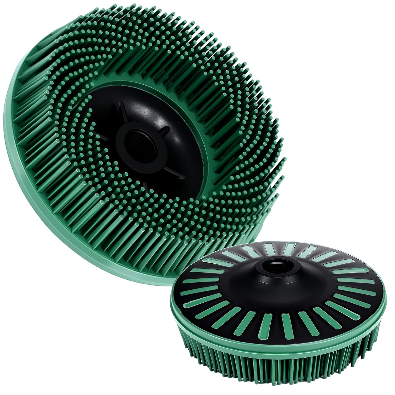 4-1/2 Zoll Grüner Stahldrahtschleifer, 50er Maschenweite, Mit 5/8"-11 Gewindeanschlüssen