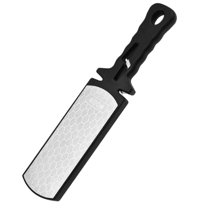 Diamant-schärfstein, Tragbarer Doppelseitiger Diamantschärfer (schwarz)