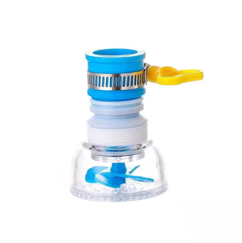 360° Drehbarer Universal-wasserhahnadapter Mit Luftsprudler Und Wassersparbrause (für Küchenspülen), Silber