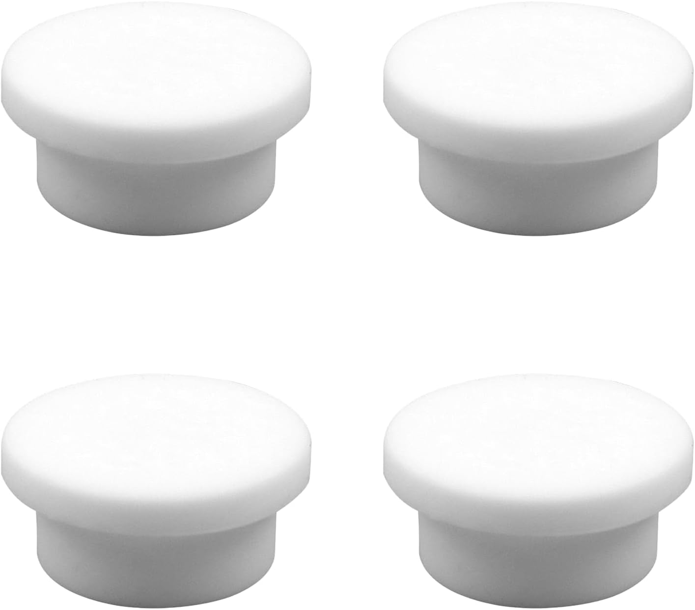 Set Mit 4 Spülbeckenüberlaufabdeckungen – Runde, Dekorative Überlaufabdeckungen (weiß) Für Küchen- Und Badezimmerspülen