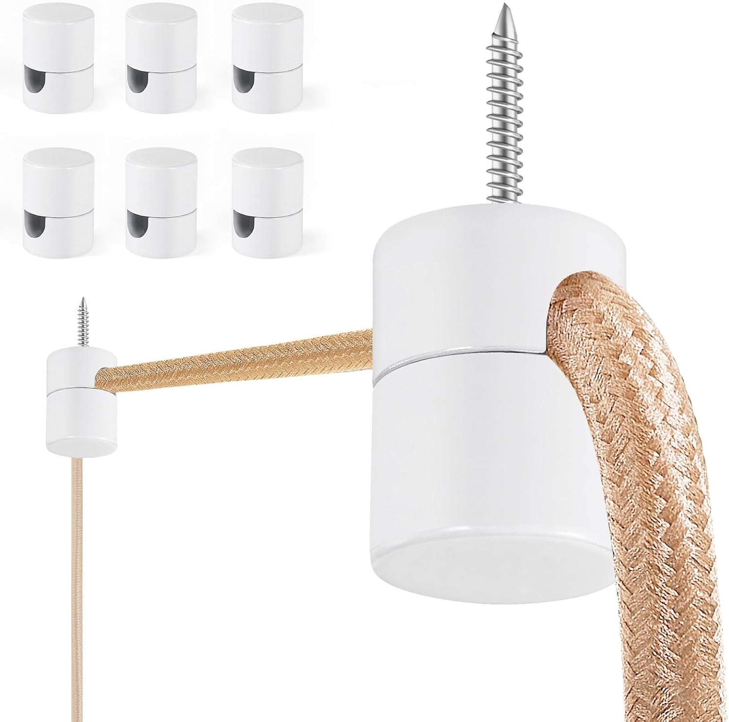 Deckenhaken Zum Aufhängen Von Lampen, Aluminium-aufhängehaken, Weiß