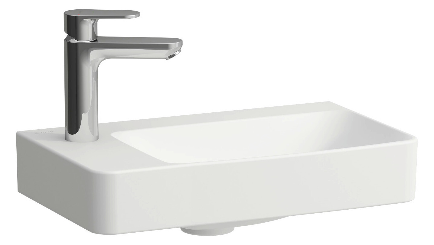 Laufen Pro X Handwaschbecken Compact, Hahnlochbank Links, 1
