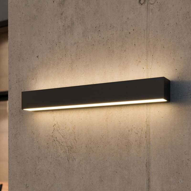 [neuwertig] B-ware Lucande Außenwandleuchte Anthrazit Lengo Led Gartenlampe Leuchte 3000k Ip65 50cm
