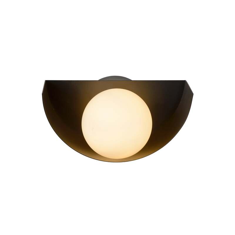 [neuwertig] B-ware Lucide Wandlampe Benni Led Wandleuchte Lampe Dimmbar Schwarz Ø10cm 21x10,5cm