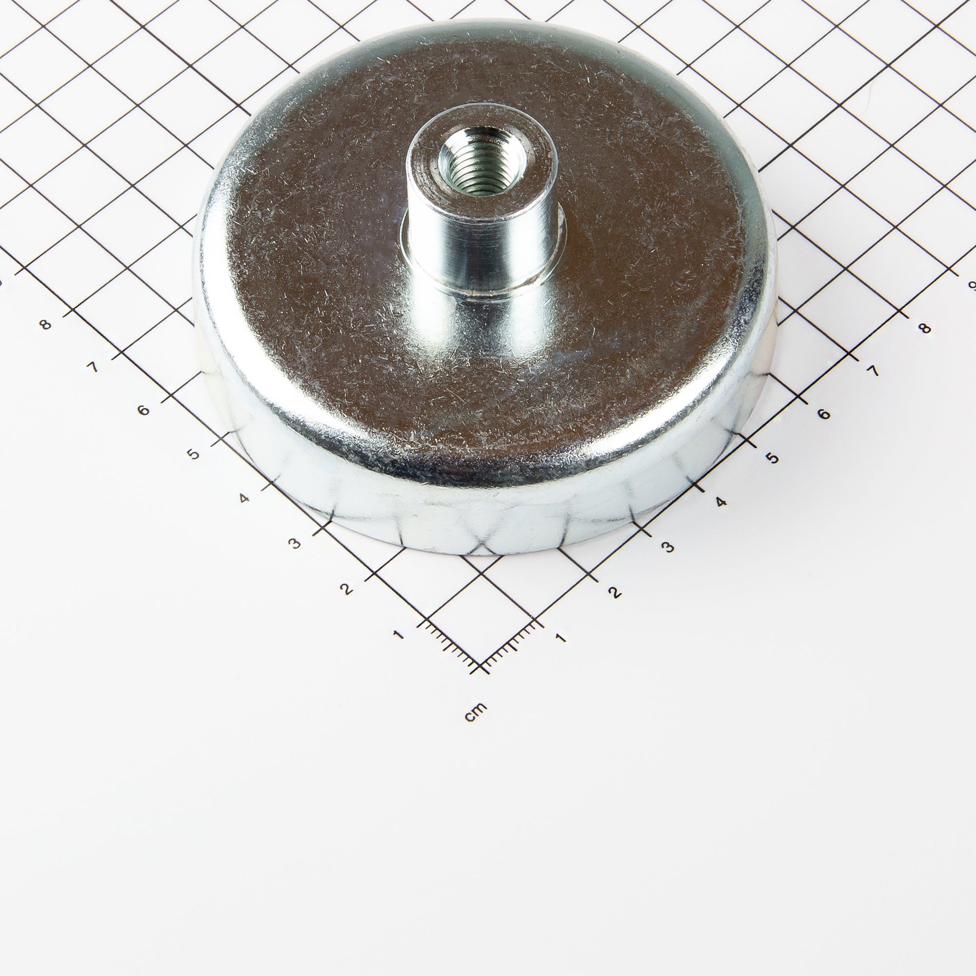 Magna-c Ferrit Flachgreifer Mit Gewindebuchse Ø80x34mm