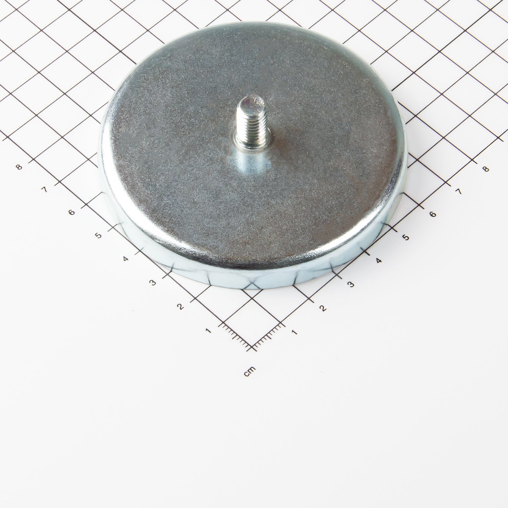 Magna-c Ferrit-flachgreifer Ø80x10mm Mit Gewindezapfen