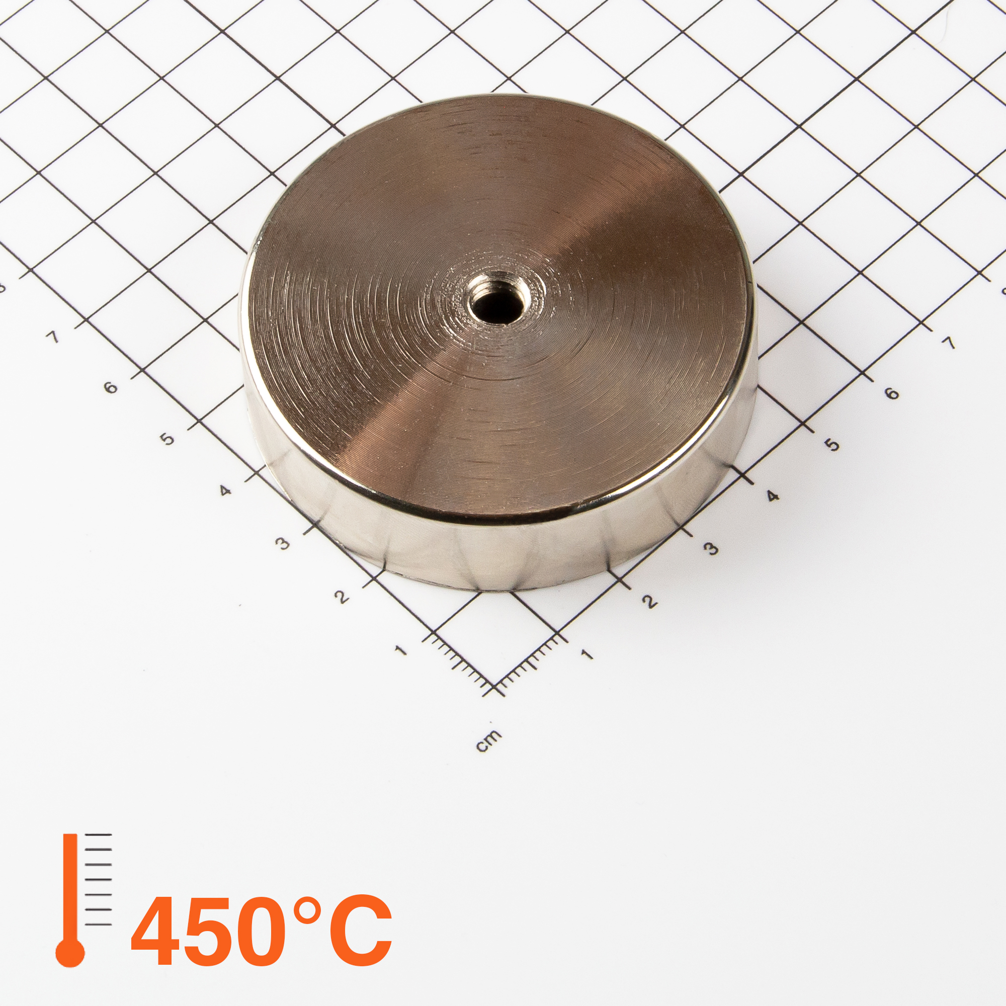 Magna-c Alnico Flachgreifer Ø60x15mm Mit Konischer Senkung